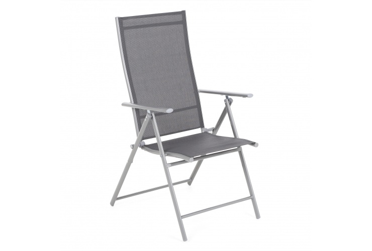 Krzesło ogrodowe metalowe Casablanca Silver / Grey