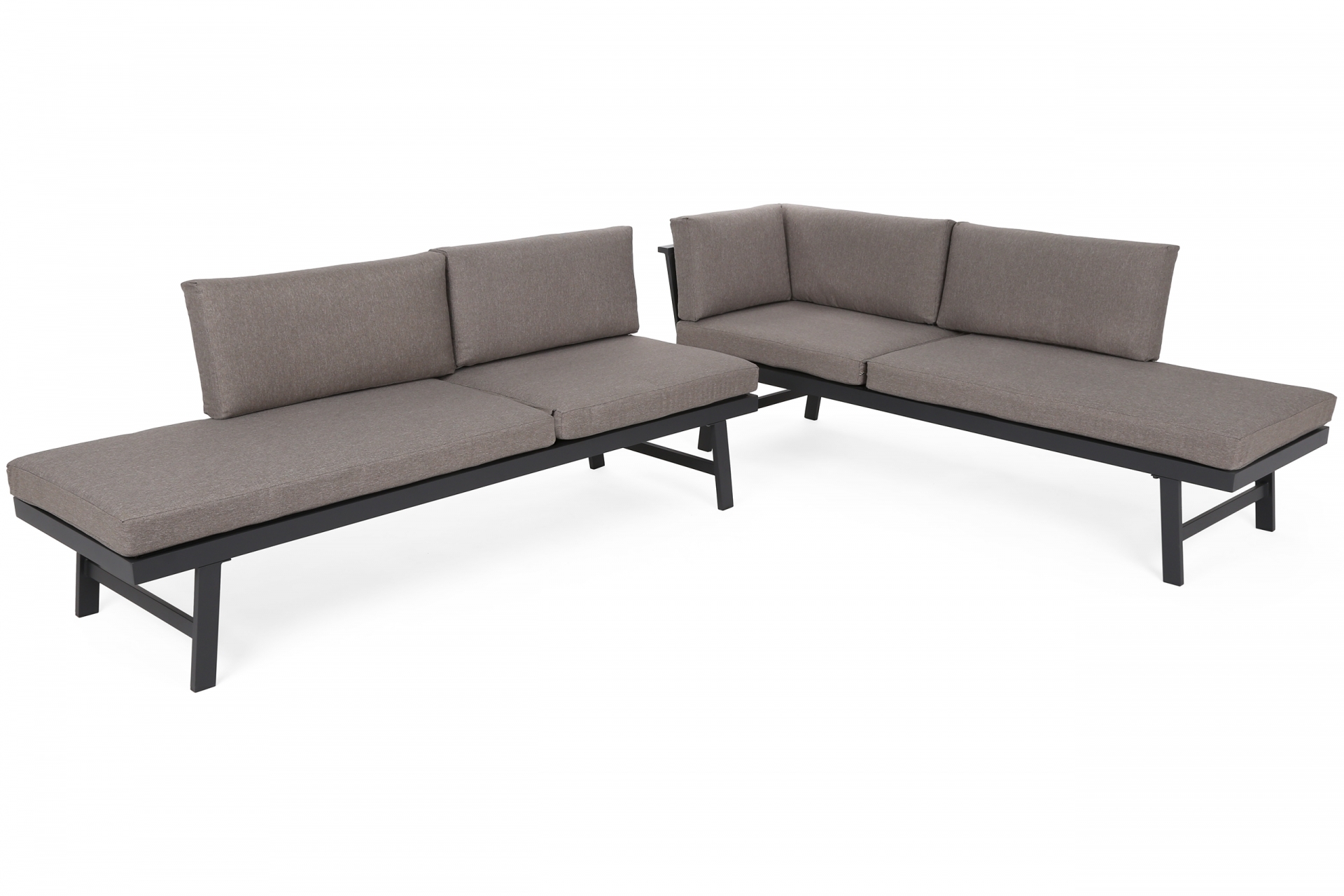Narożnik ogrodowy aluminiowy Lisbona Grey / Taupe