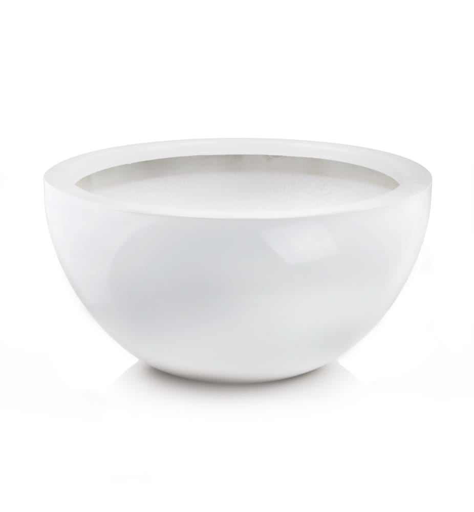 Donica Fiberglass bowl 37x18 - biała