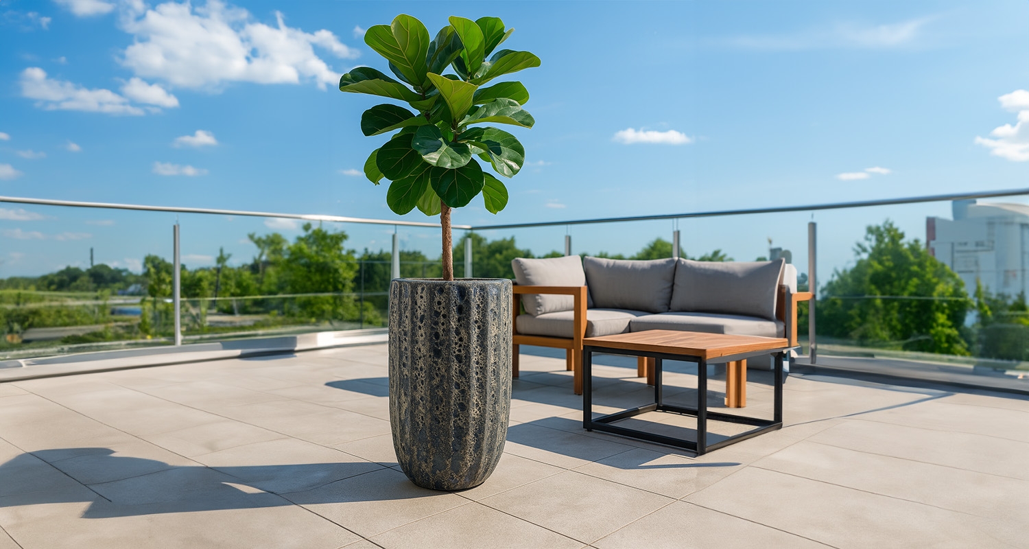 Donica ceramiczna Atlantis Blue