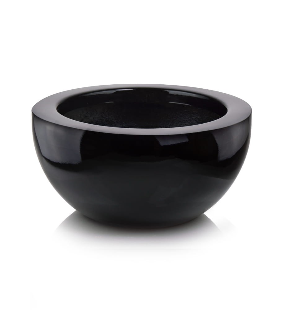 Donica Fiberglass bowl 52x25 - czarna