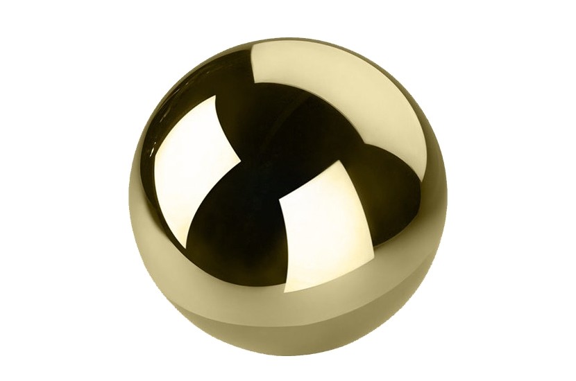 Kula dekoracyjna Gold średnica 10 cm - 6 sztuk