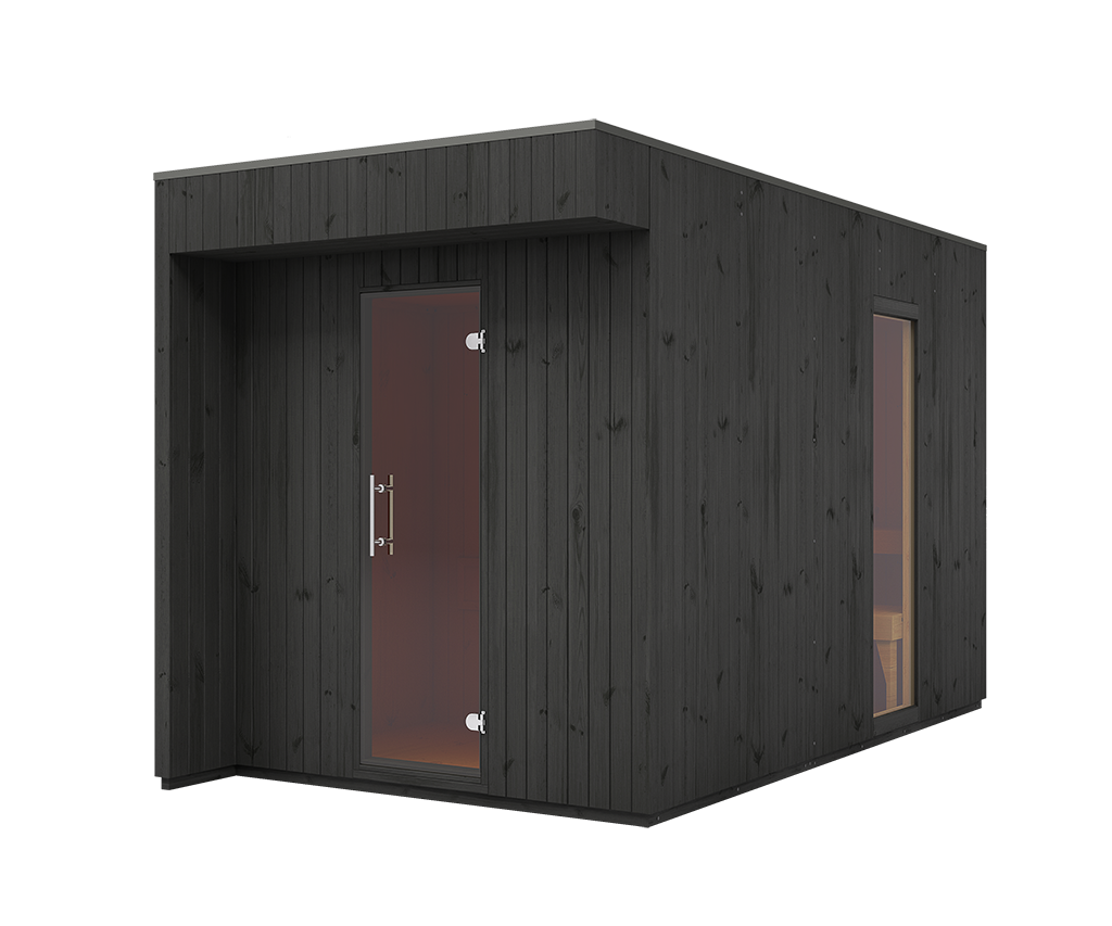 Sauna zewnętrzna-ogrodowa Musta 3.9x2 m