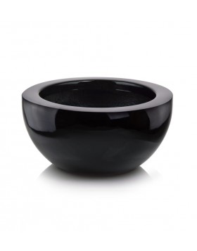 Donica Fiberglass bowl 37x18 - czarna