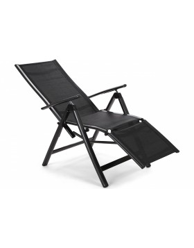 Krzesło ogrodowe aluminiowe Relax Black / Black
