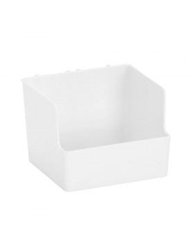 Pudełko listwy wieszanej/organizatora Elfa białe - 80x110x112 mm