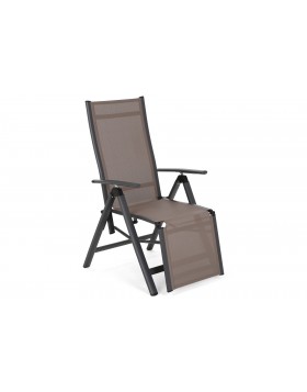 Krzesło ogrodowe aluminiowe Relax Grey / Taupe