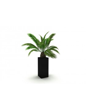 Donica 25x25x60 - czarna