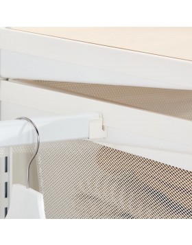 Uchwyt Drążka do Wspornika, z boku Matte white, para