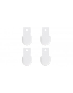 Zaciski montażowe do oświetlenia ledowego Matte white, 4szt