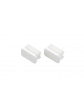Zaślepka do drążka Matte white, para