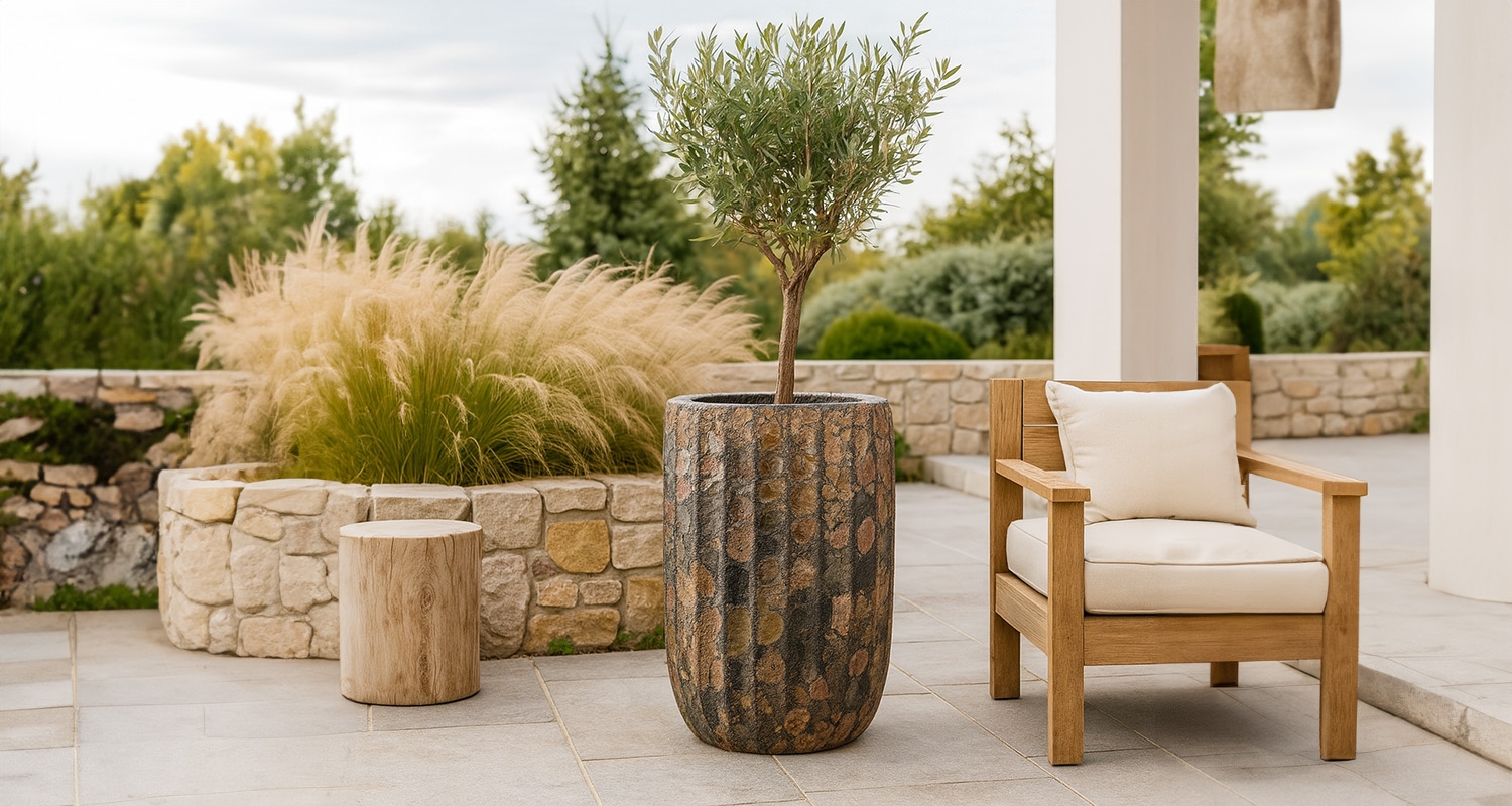 Donica ceramiczna Atlantis Rust