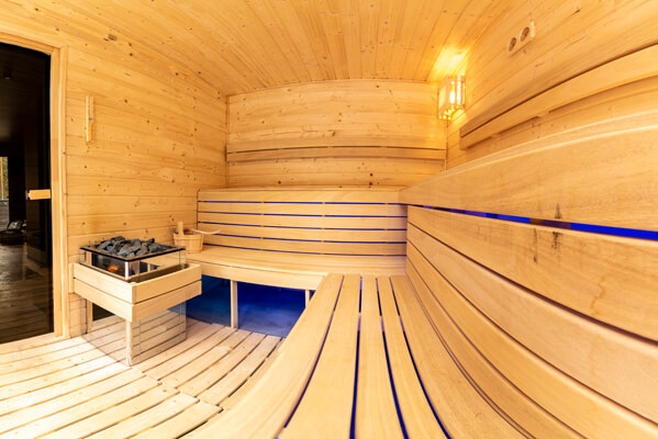 Sauna zewnętrzna-ogrodowa Hortensja 2,7x 2,5 m