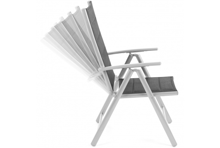 Krzesło ogrodowe aluminiowe Safari Grey / Platinum Grey