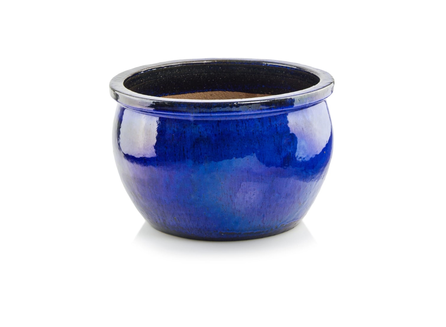Donica ceramiczna | Glazed Round 28x16 cm