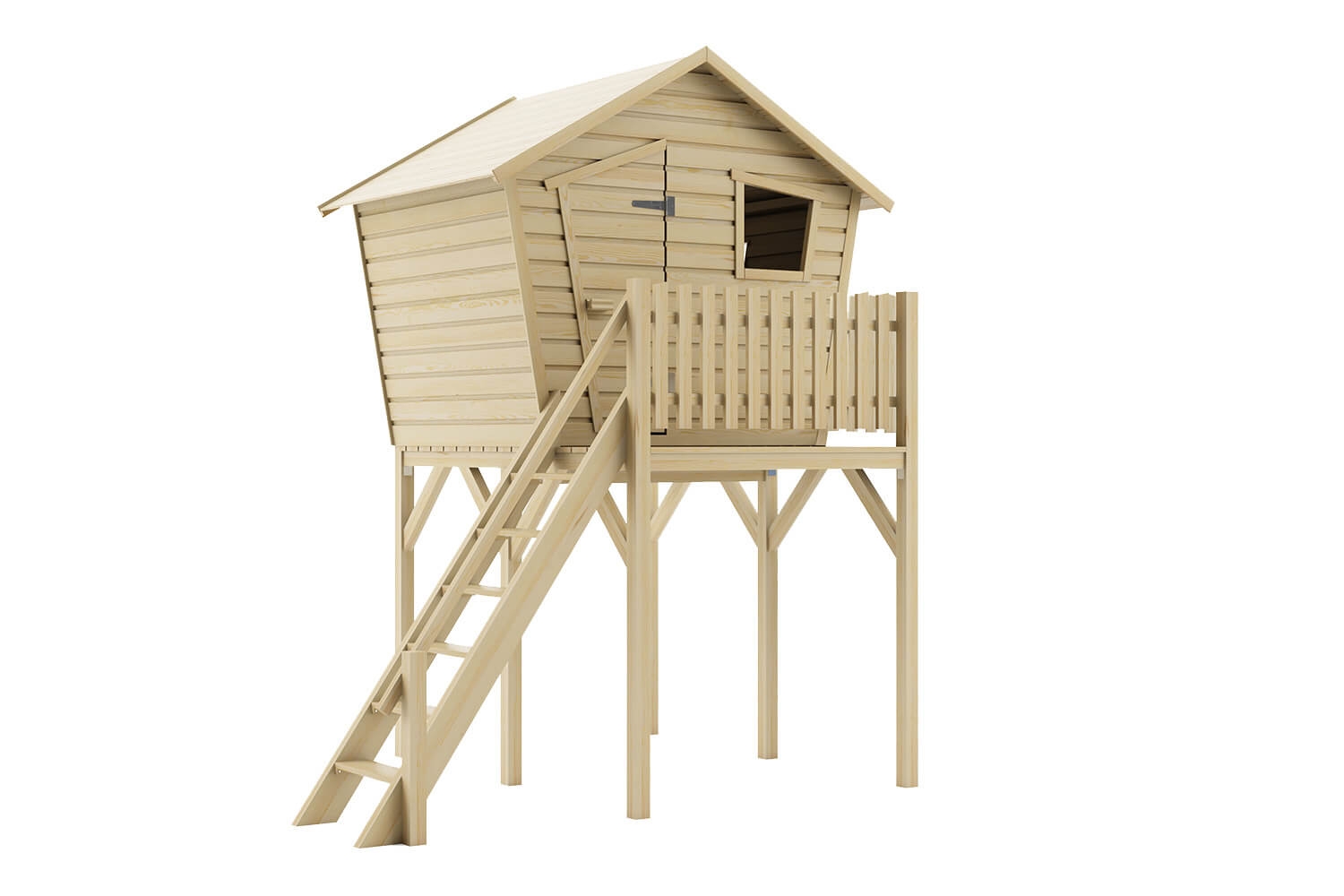 Drewniany domek dla dzieci Małgosia Max - bez ślizgu