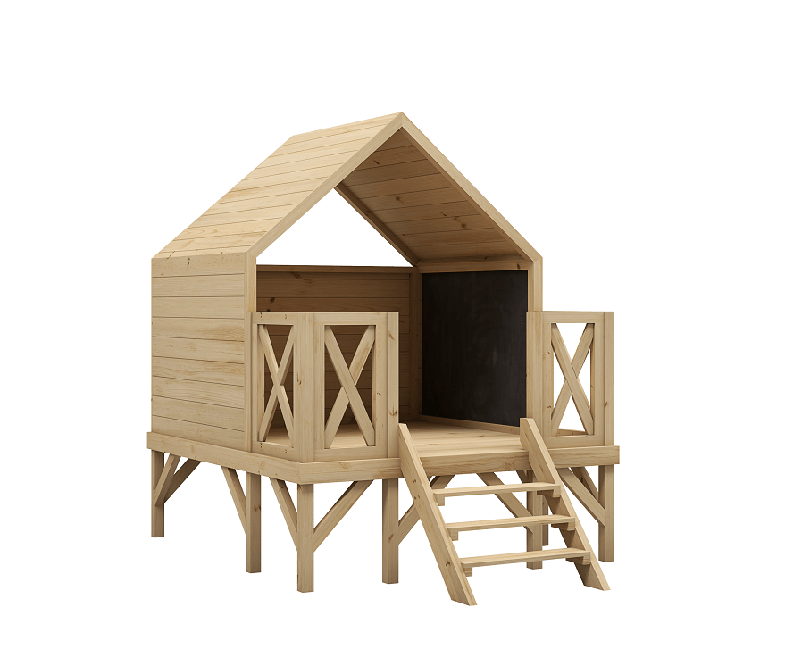 Drewniany domek dla dzieci Wikuś