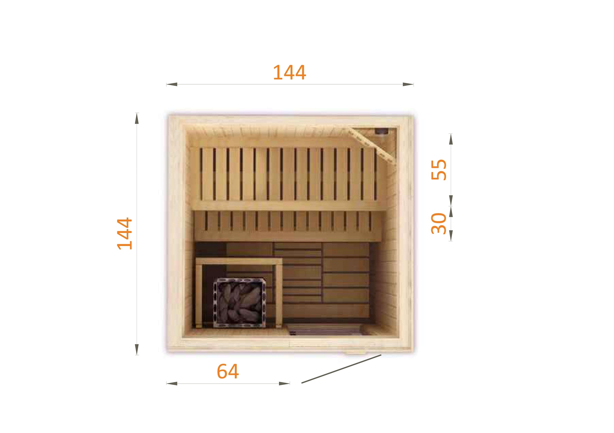  Sauna fińska 1515W0